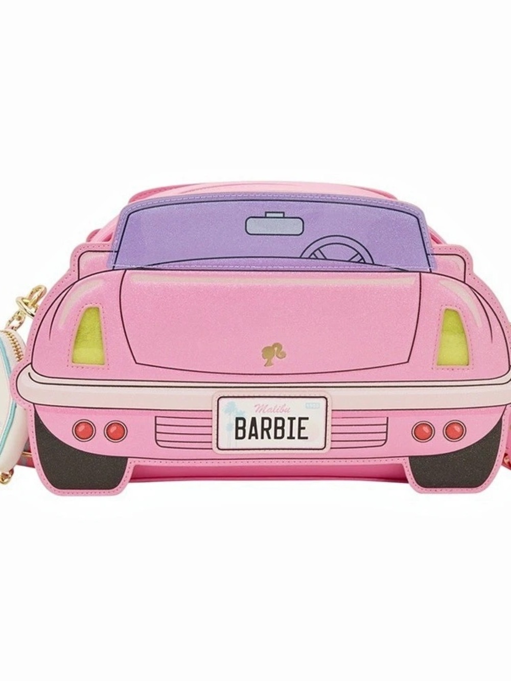 Loungefly Barbie Car-Shaped Crossbody Bag in Pink